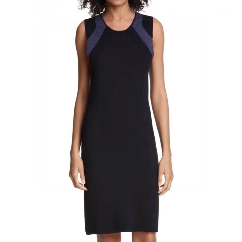 NEW VINCE BLACK SLEEVELESS SWEATER DRESS